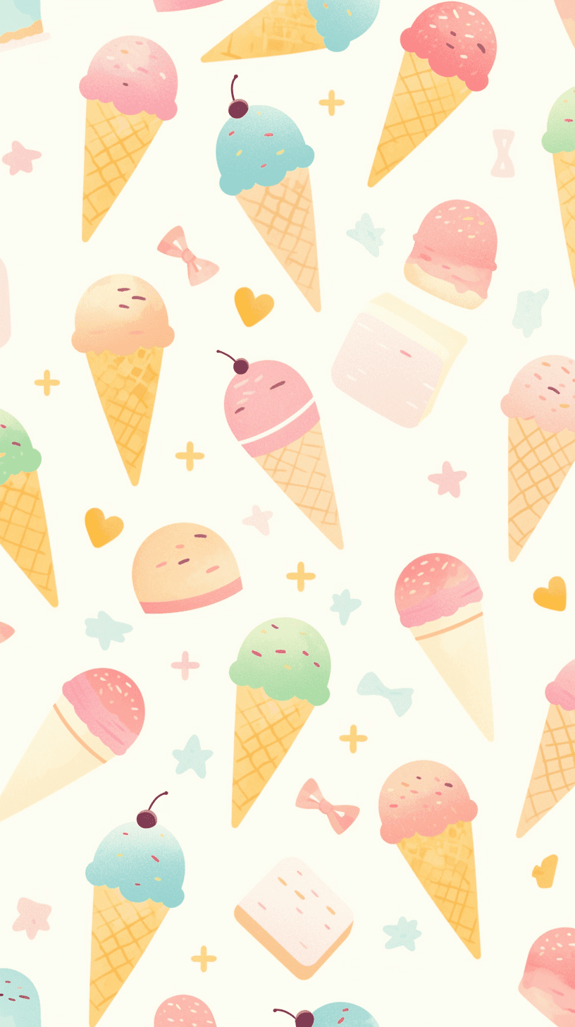 Ice Cream Bop original repeating artwork