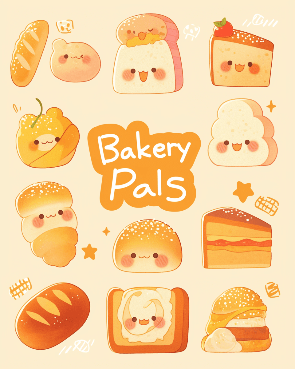 Bakery Fizz original repeating artwork