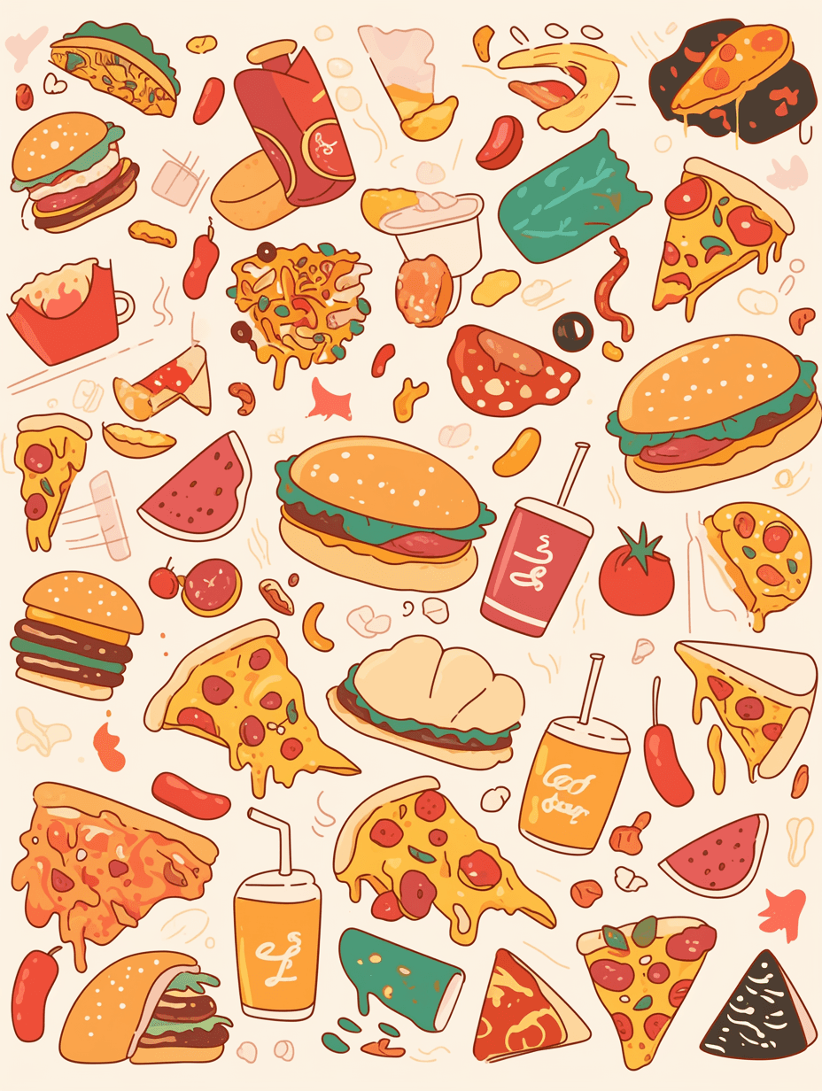 Bakery Carnival original repeating artwork