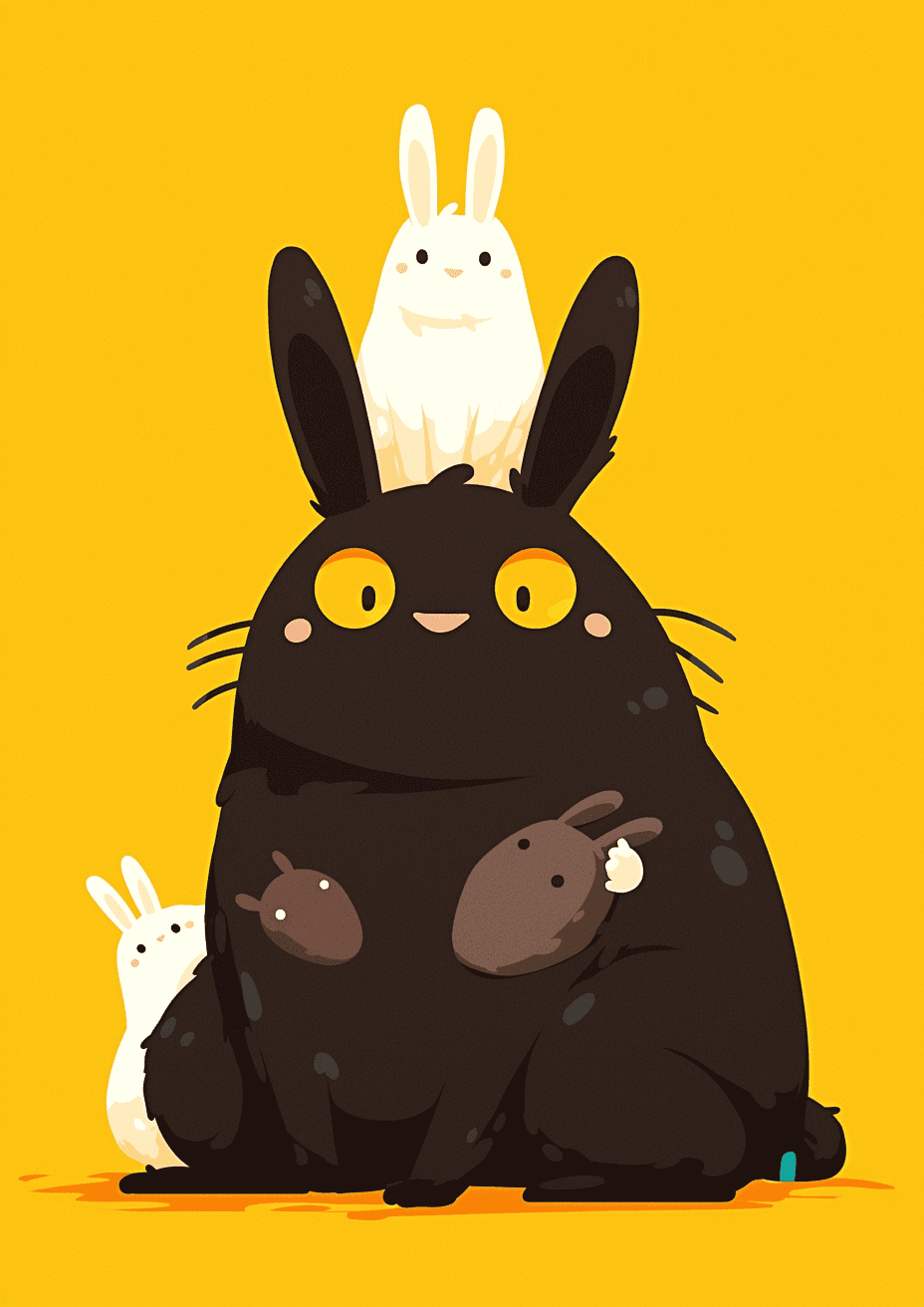 Bunny Roam original repeating artwork