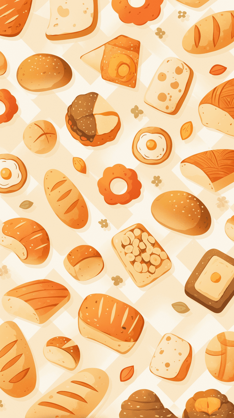 Dessert Zip original repeating artwork