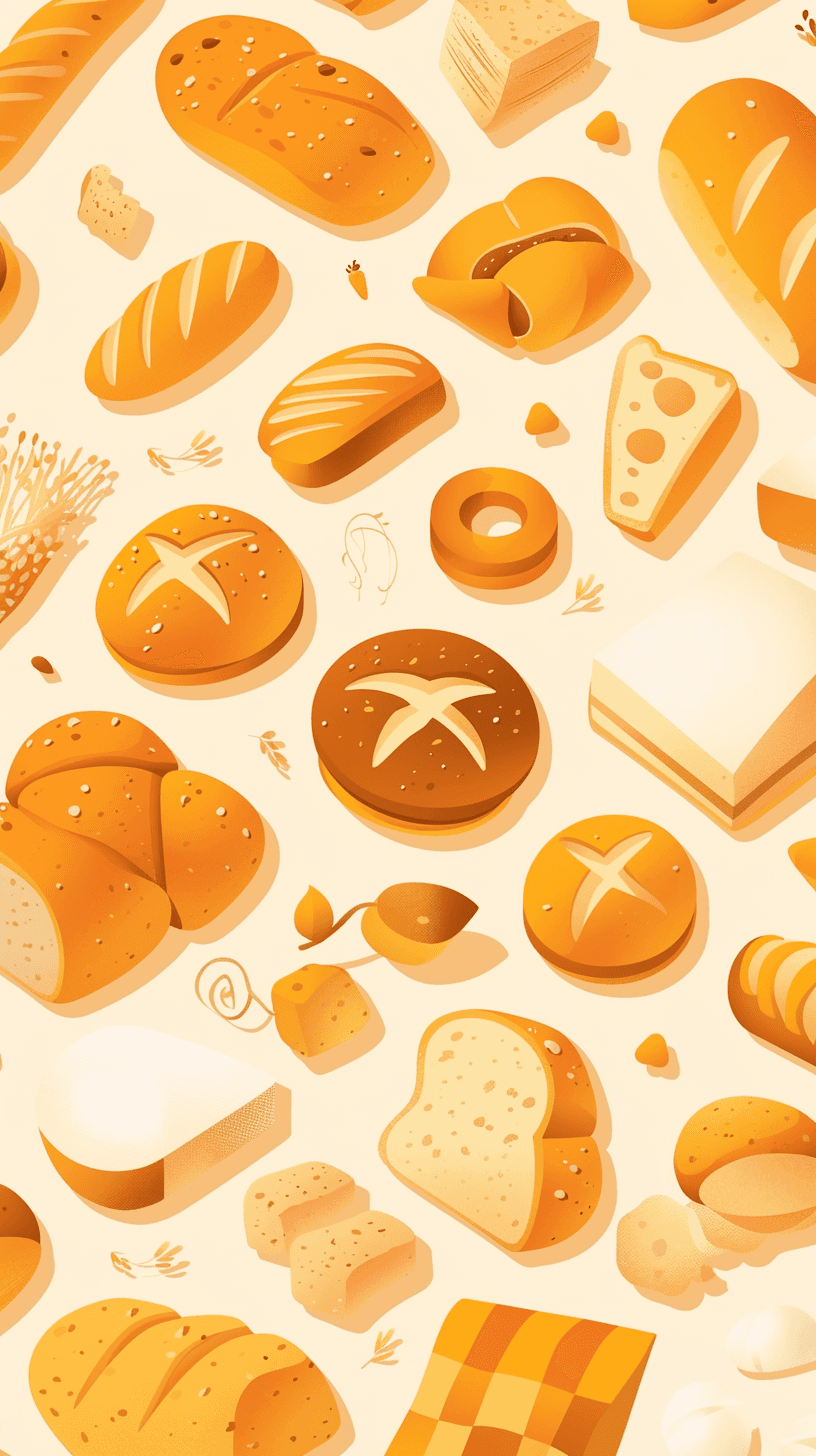 Dessert Flip original repeating artwork