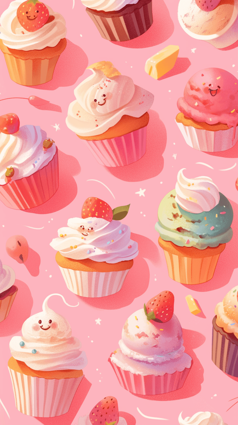 Cake Flip original repeating artwork