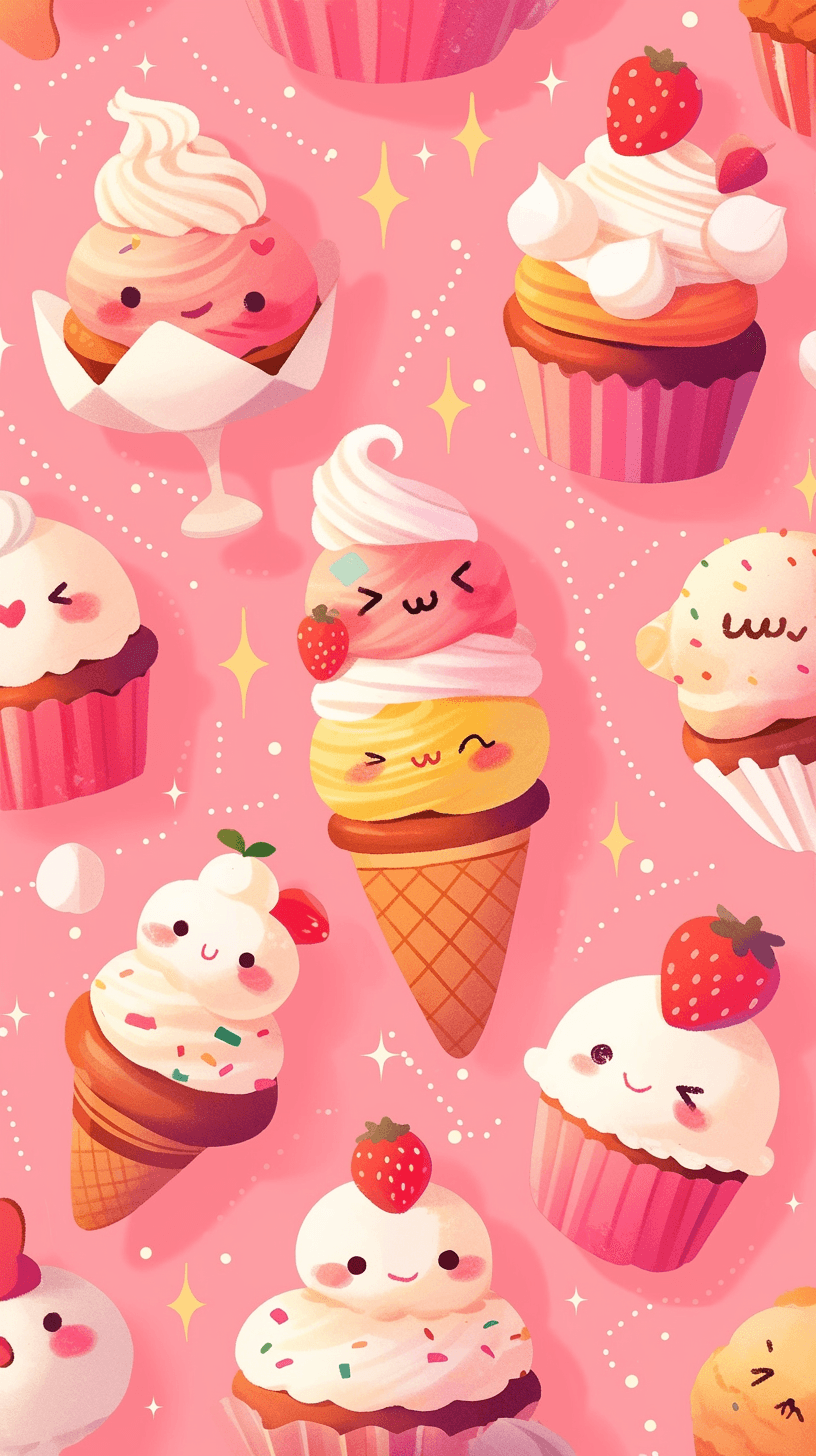Cake Rush original repeating artwork