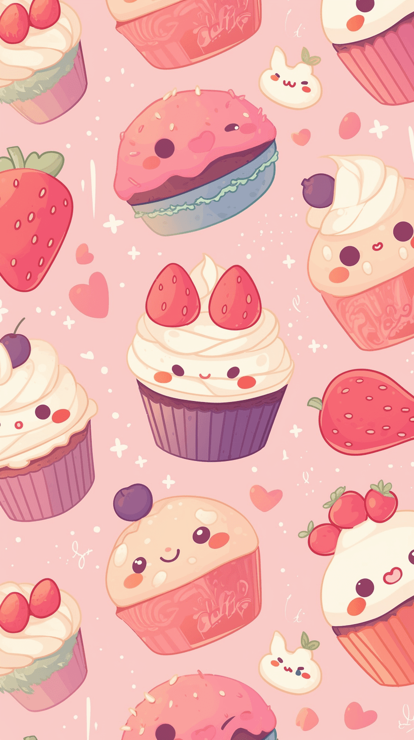 Cake Summer original repeating artwork