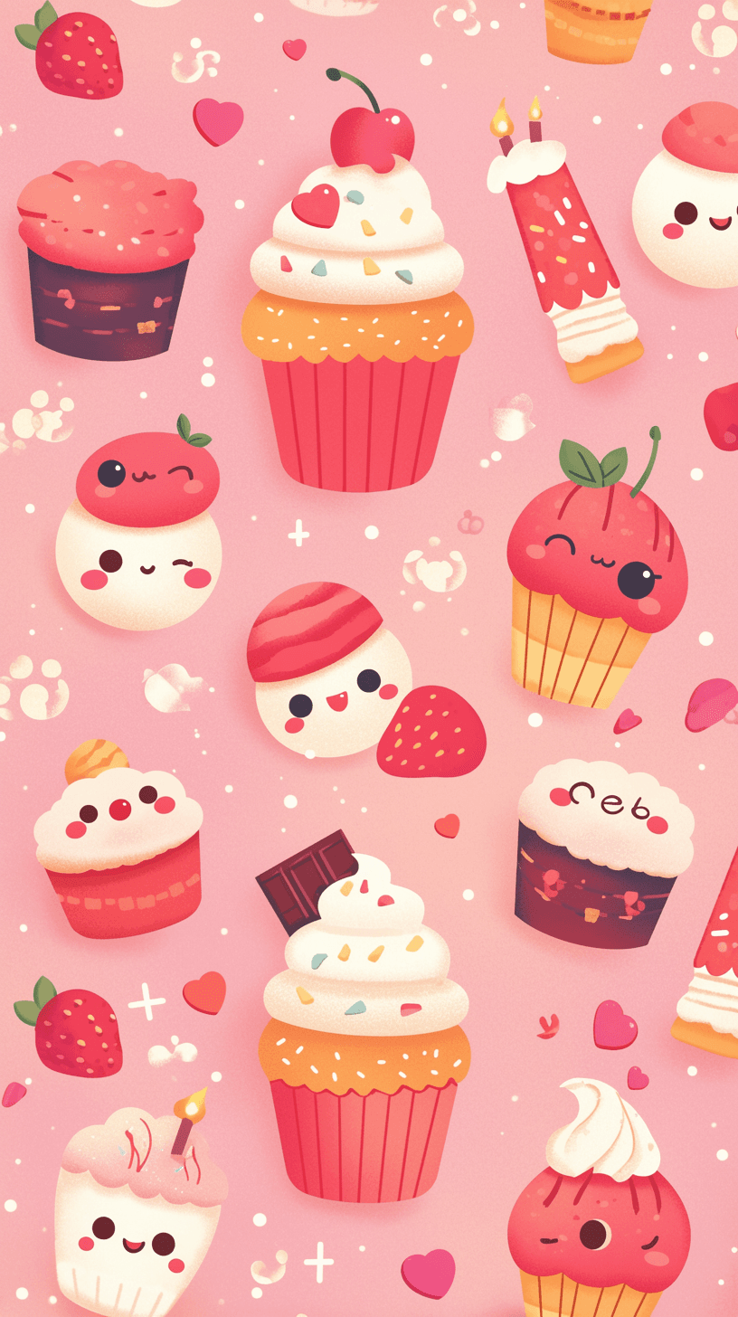 Cake Uptown original repeating artwork