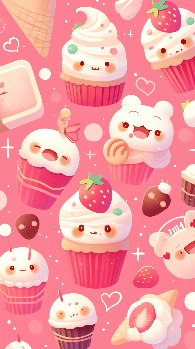 Cake Duo original repeating artwork