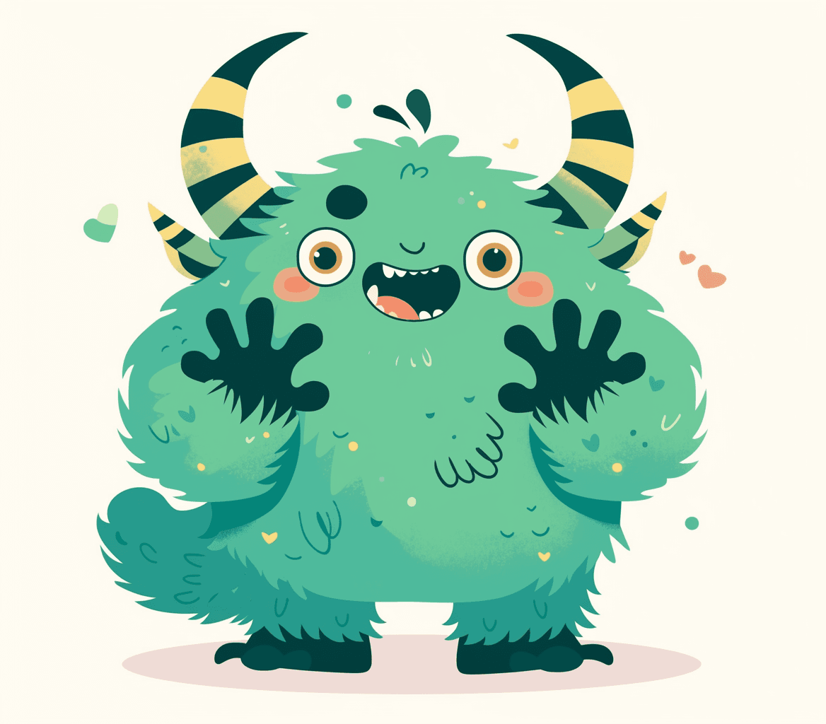 Cute Monster Carnival original repeating artwork
