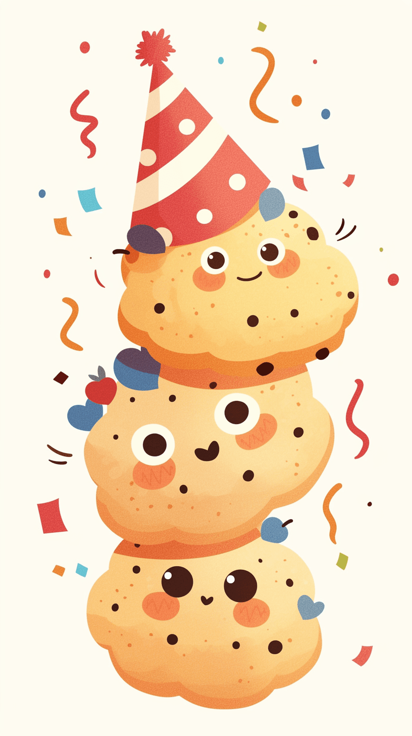 Cookie Rhythm original repeating artwork