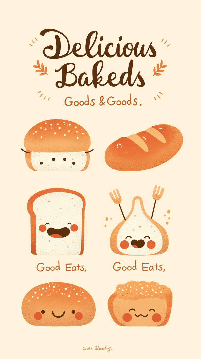 Bakery Sunlit original repeating artwork