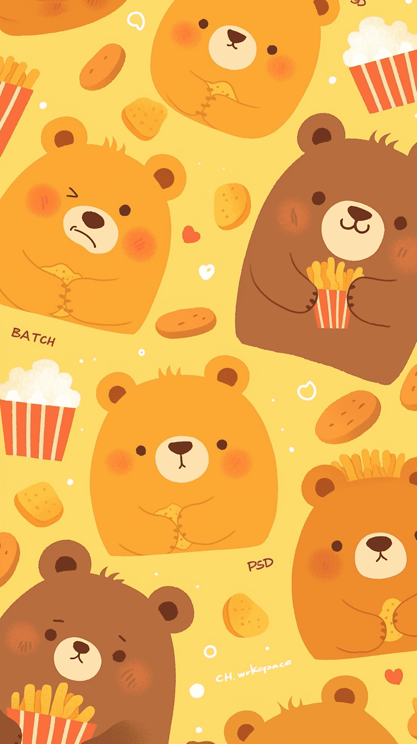 Bakery Slide original repeating artwork
