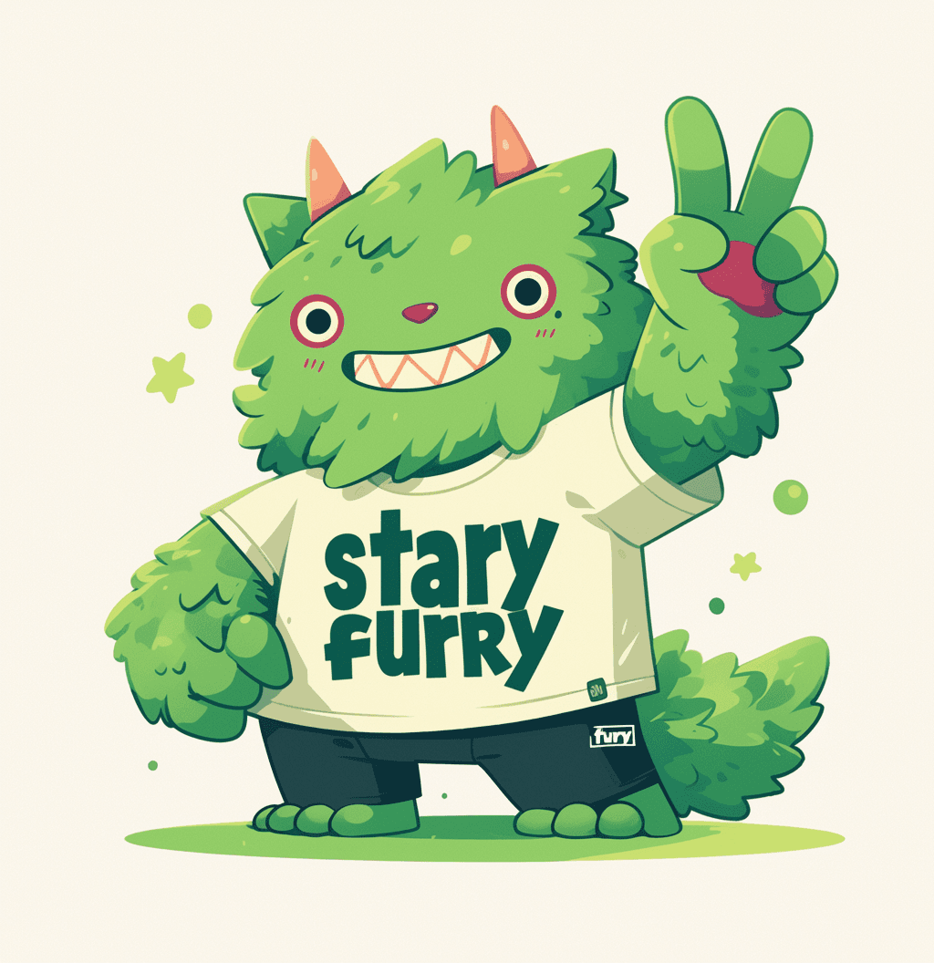 Cute Monster original repeating artwork