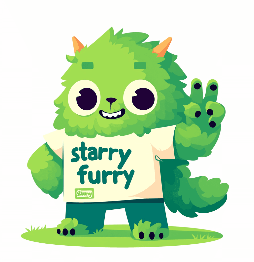 Cute Monster Wander original repeating artwork