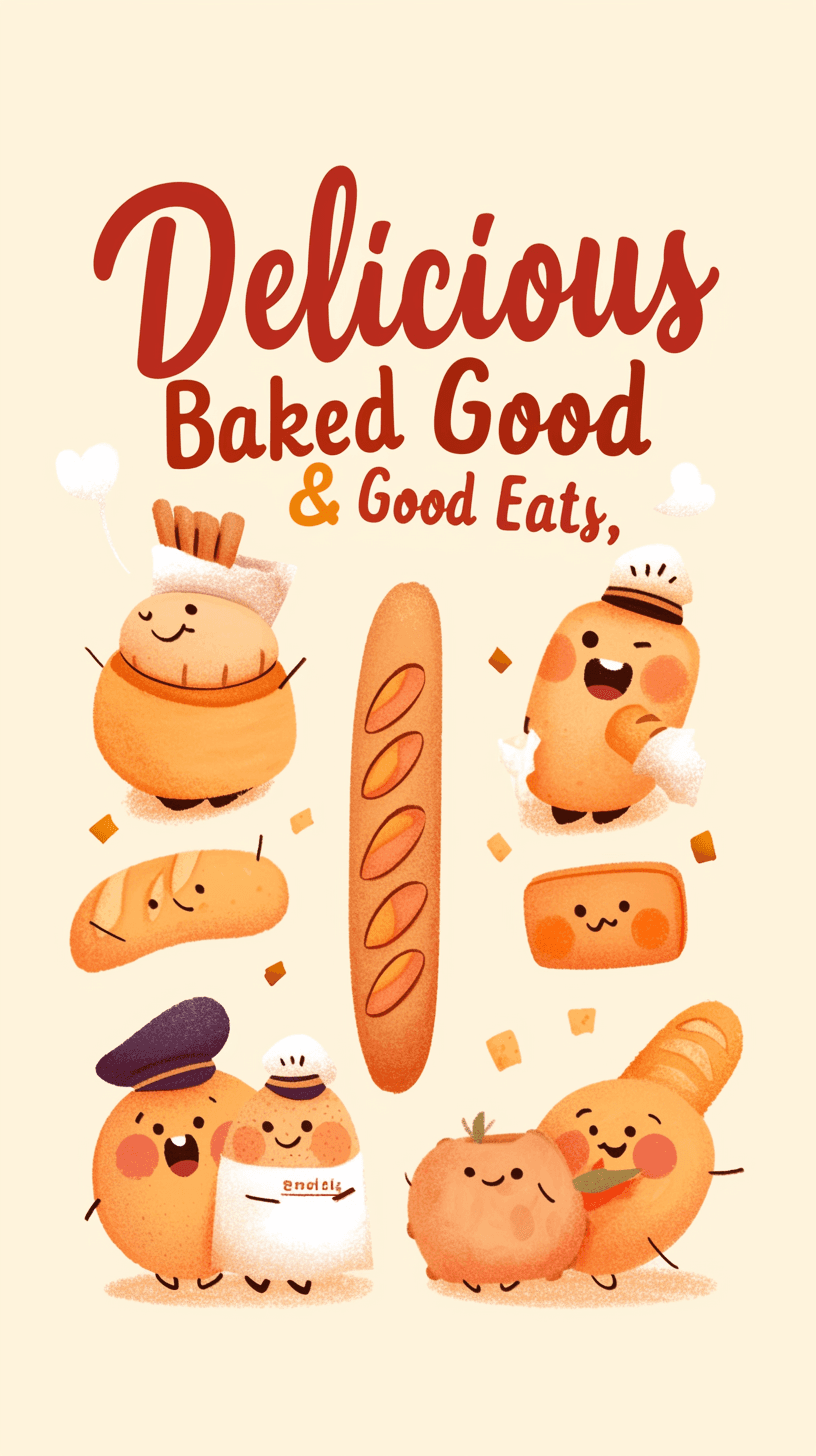 Bakery Chase original repeating artwork