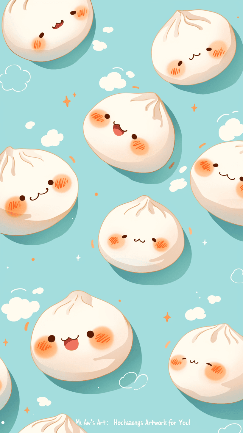 Bao Bun original repeating artwork