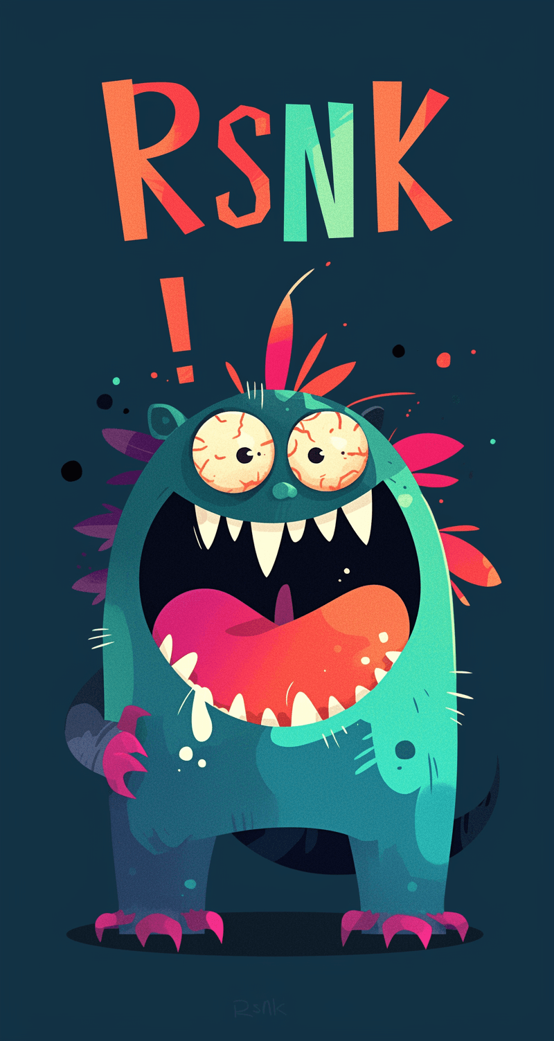 Monster 221 original repeating artwork