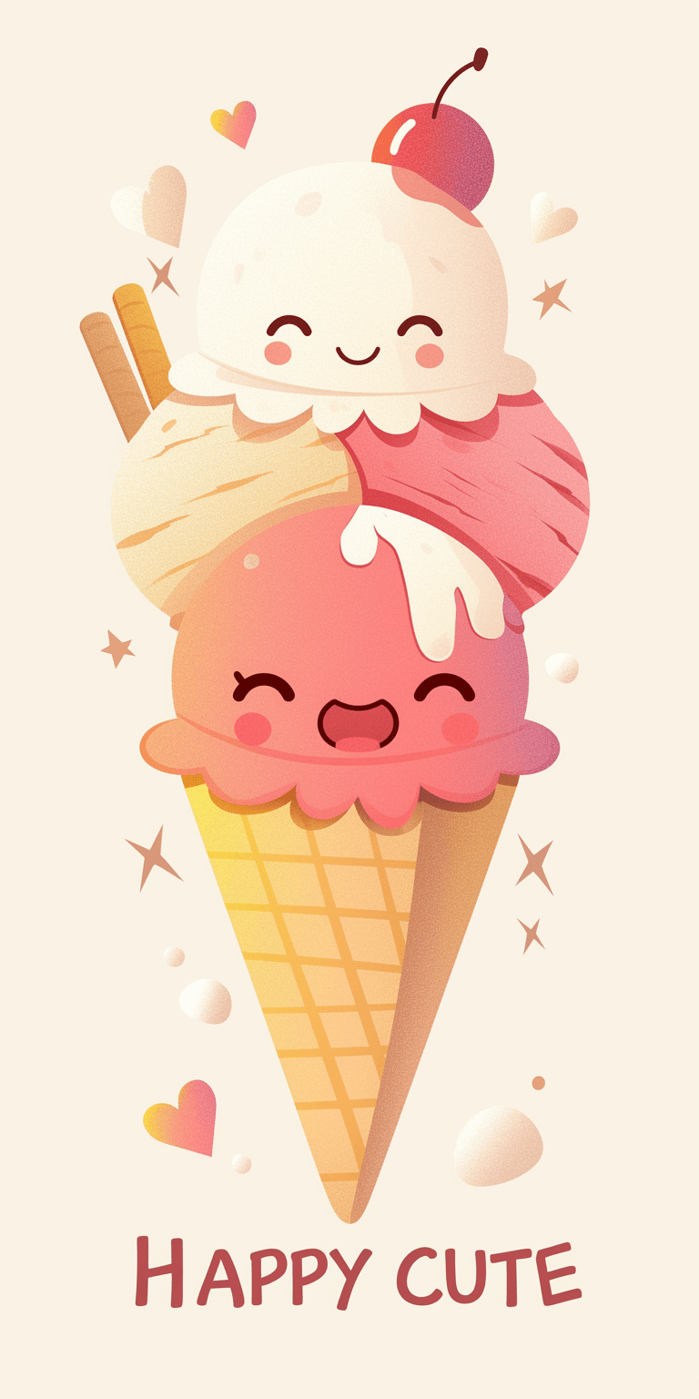 Ice Cream Shine original repeating artwork