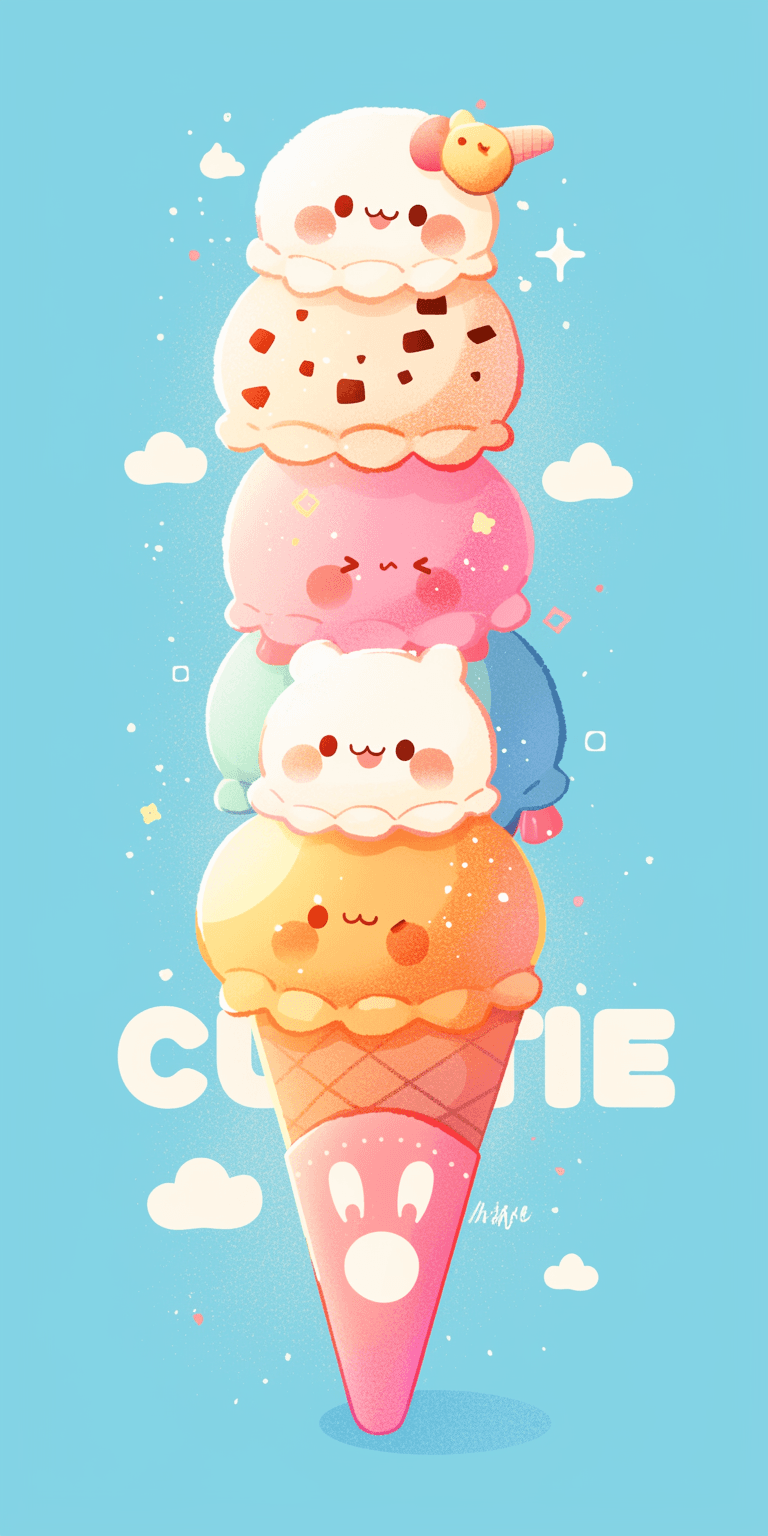 Ice Cream East original repeating artwork