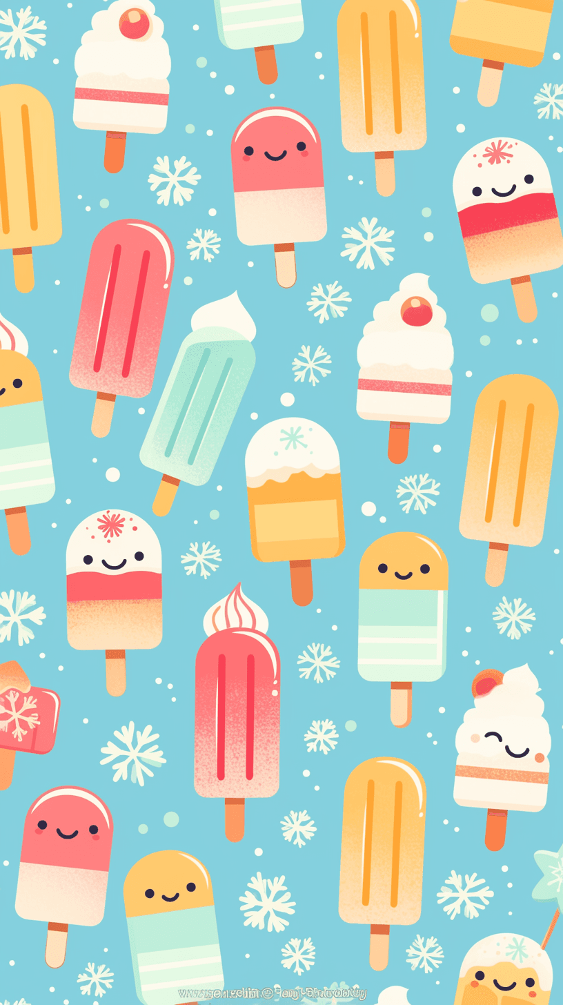 Ice Cream Line original repeating artwork