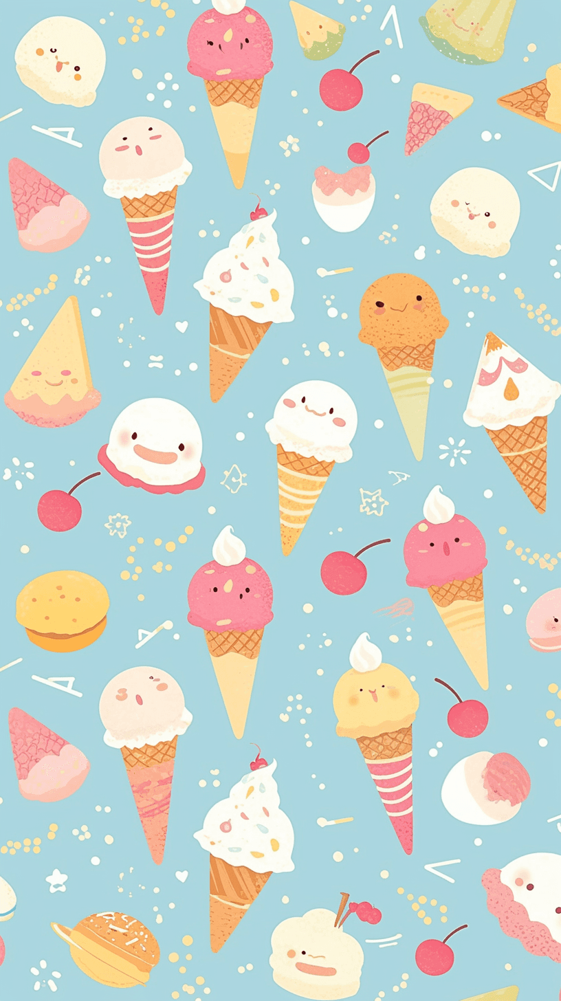 Ice Cream South original repeating artwork