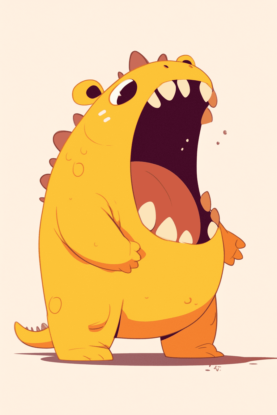 Monster Pastel original repeating artwork