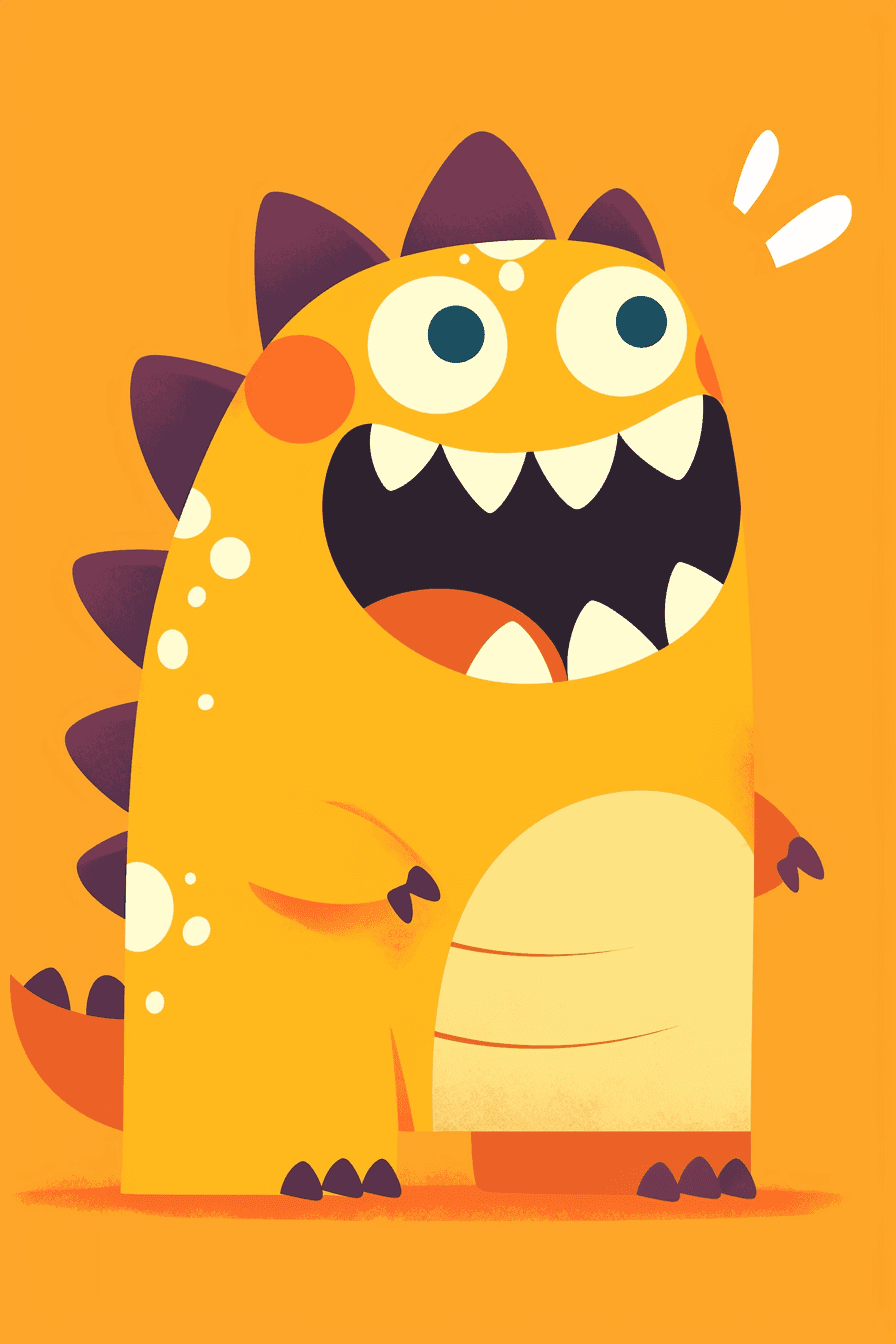 Monster Go original repeating artwork