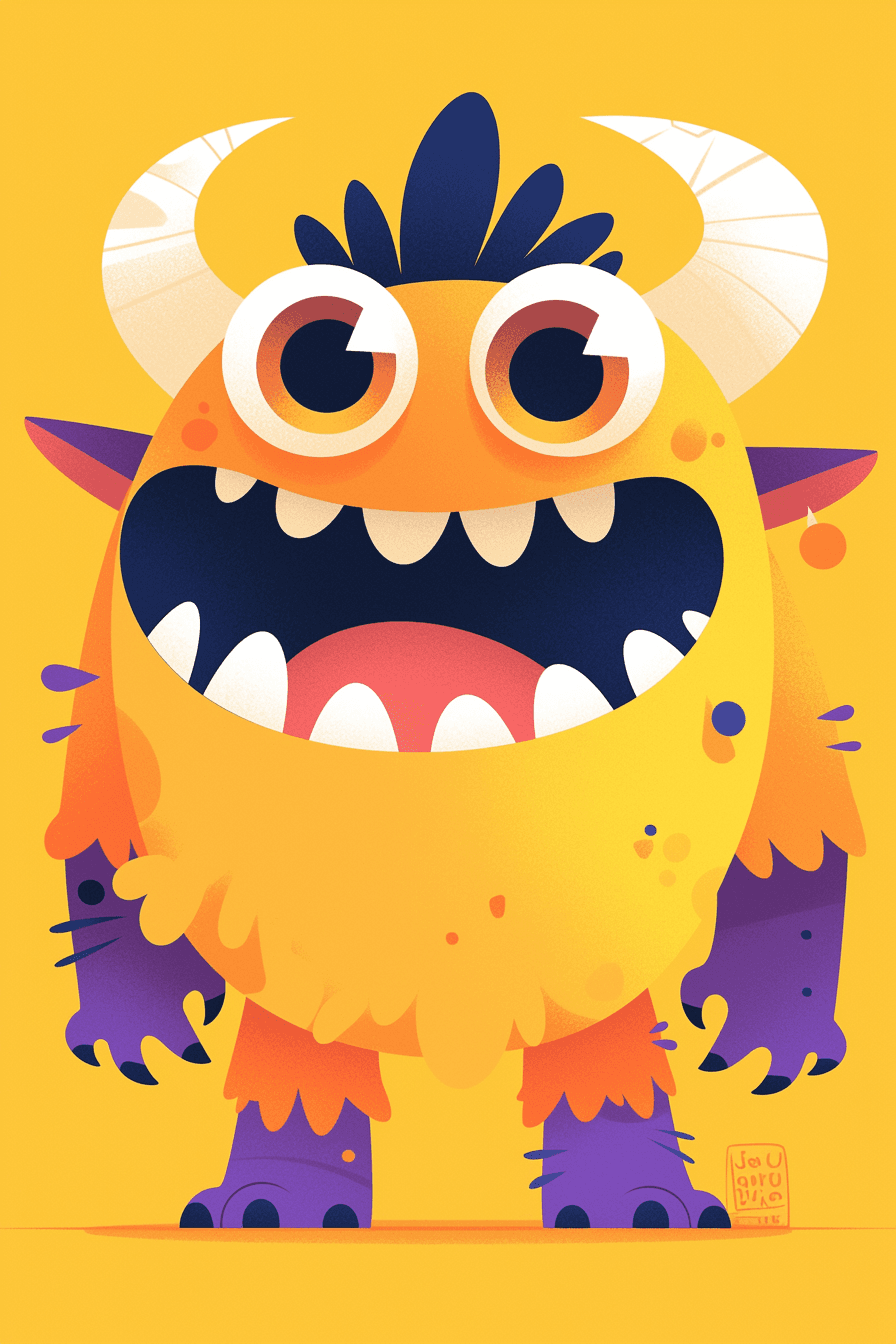 Monster 207 original repeating artwork