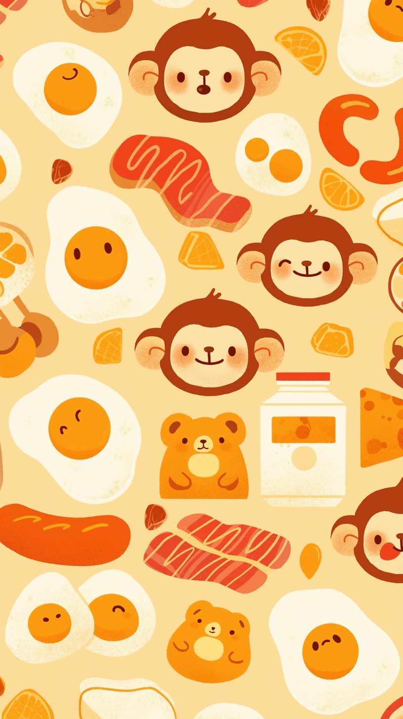 Bakery Rhythm original repeating artwork