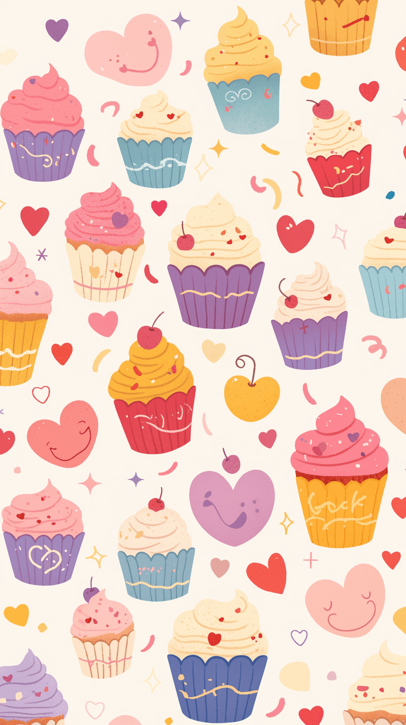 Cake Night original repeating artwork