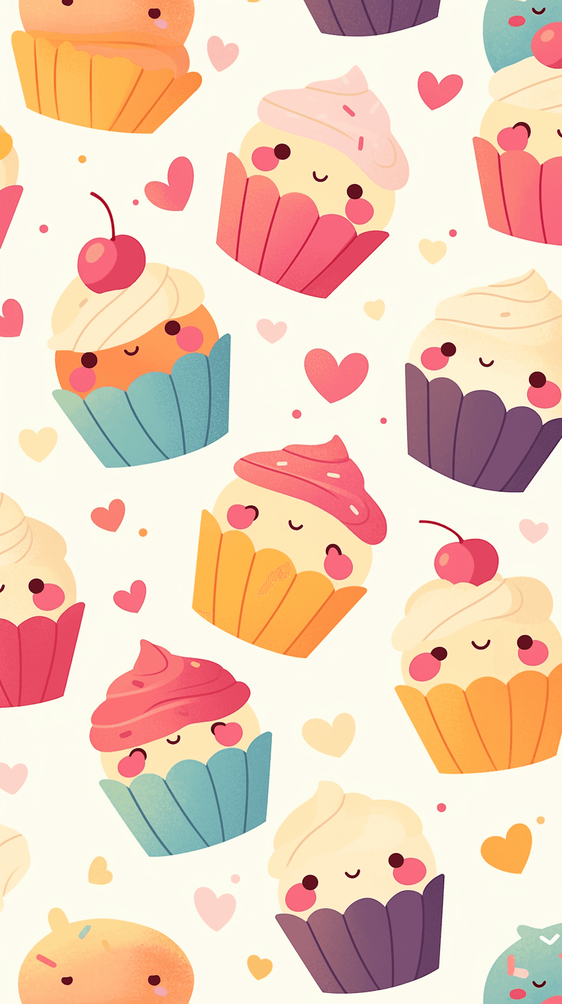 Cake Evening original repeating artwork