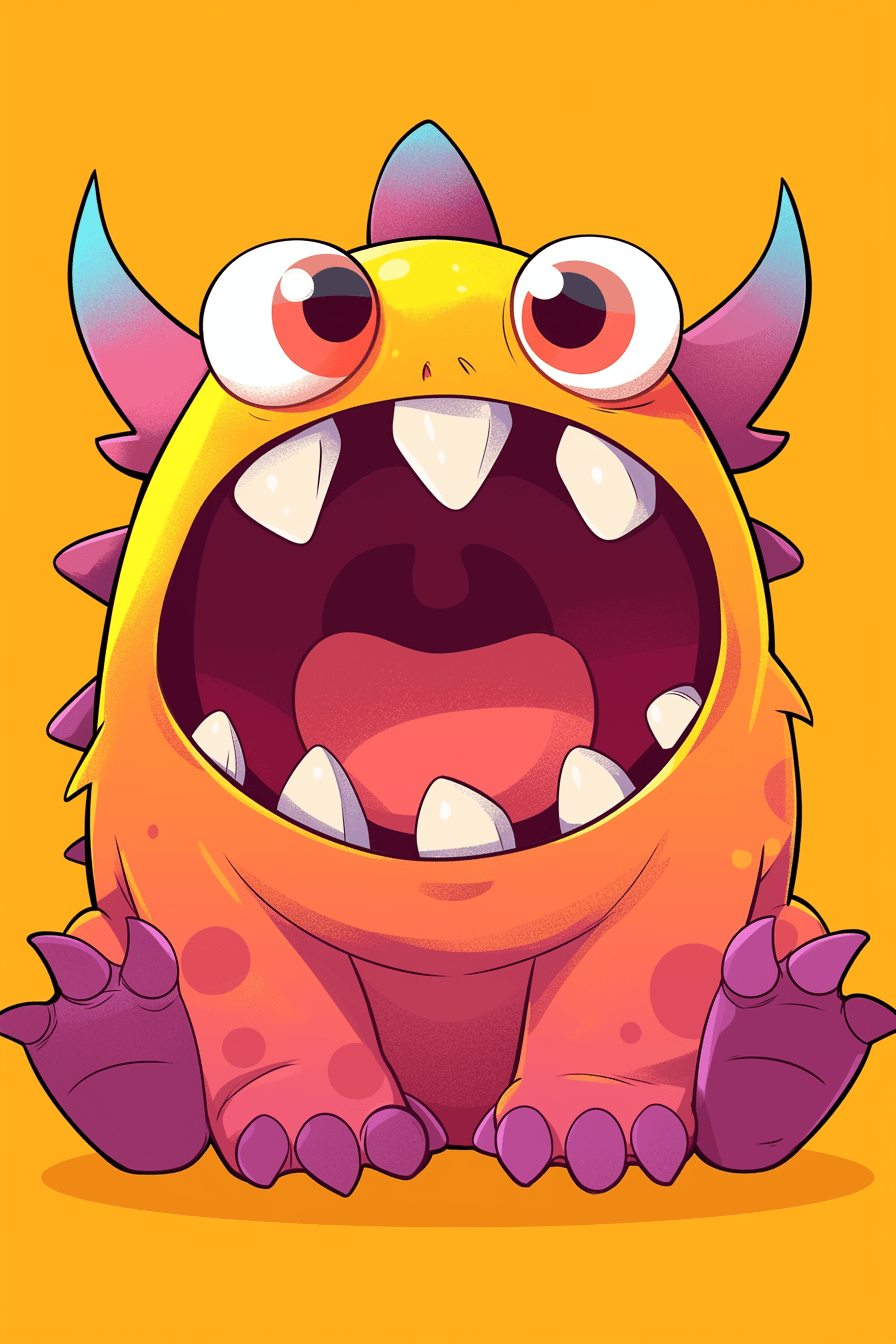 Monster 174 original repeating artwork