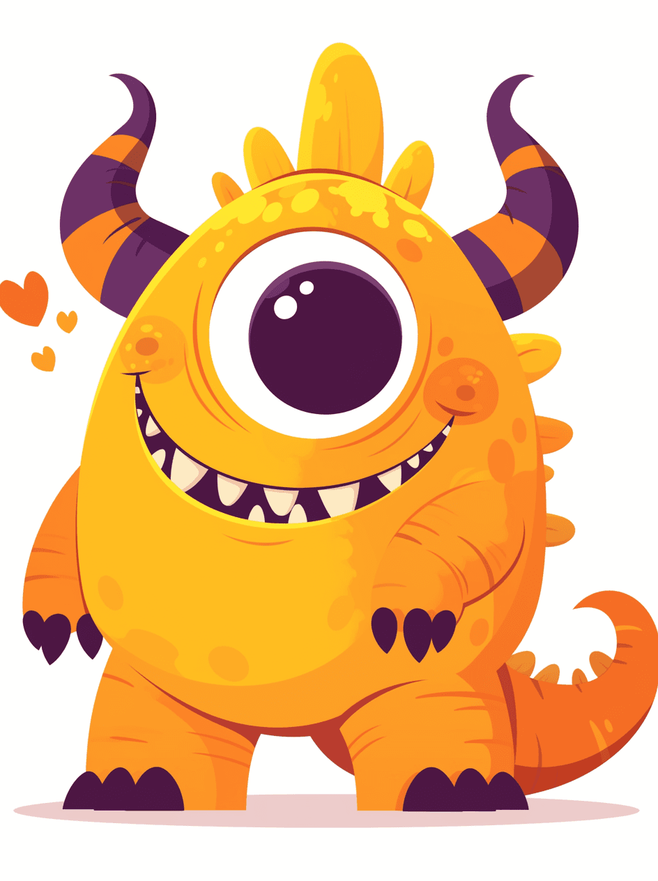Monster Hue original repeating artwork