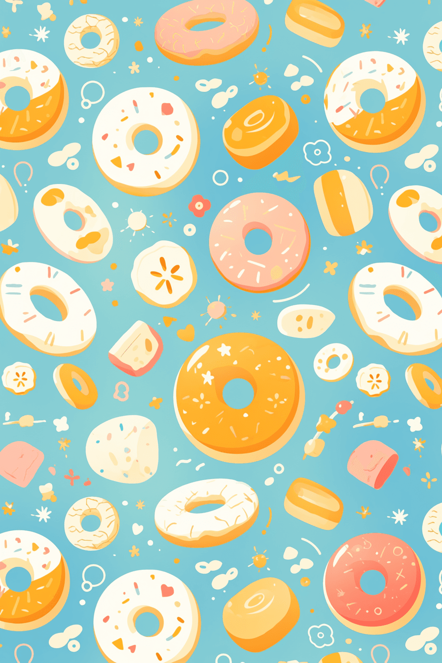 Donut Dash original repeating artwork