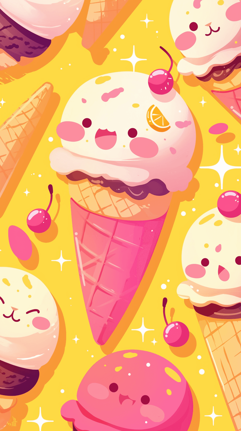 Ice Cream 019 original repeating artwork