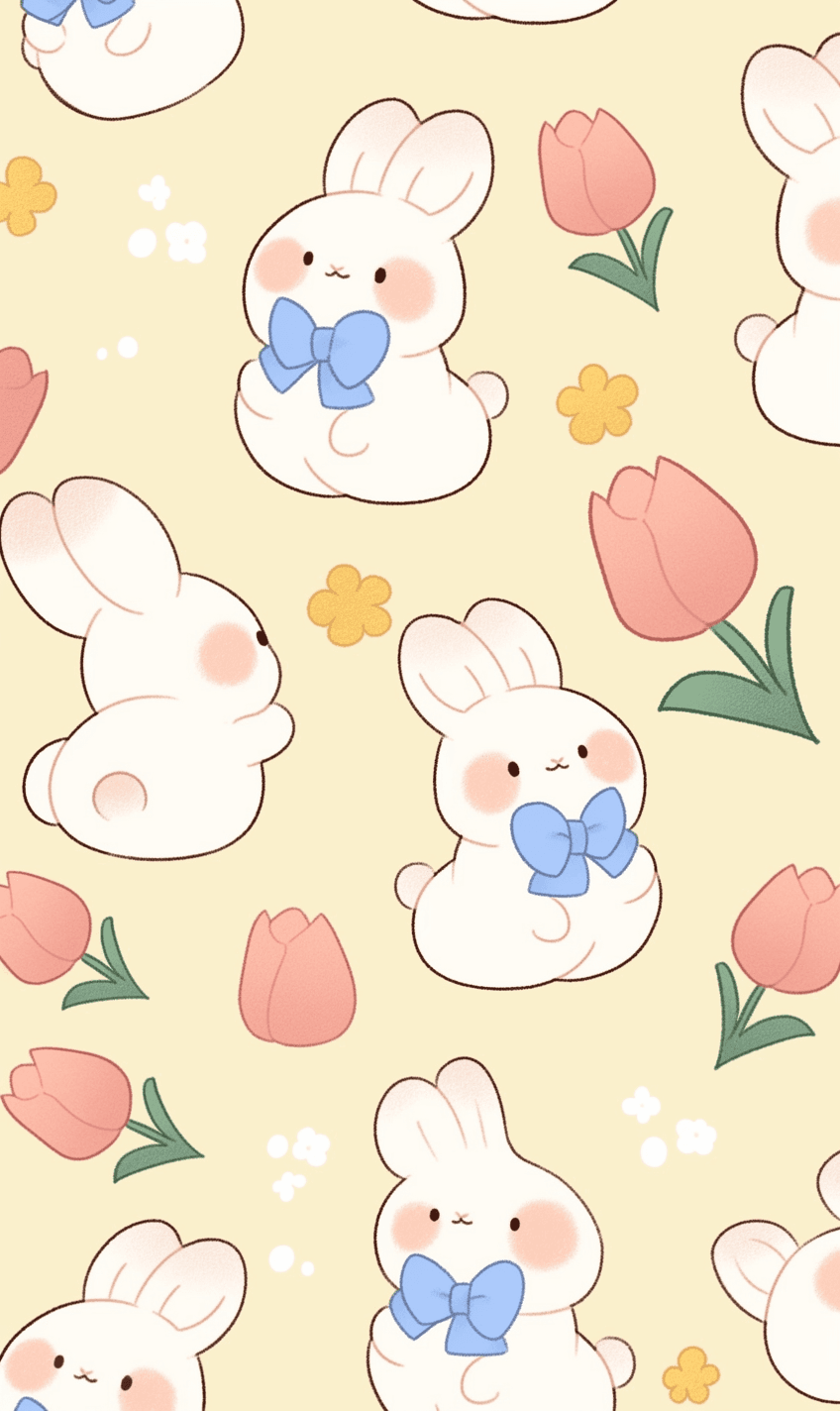 Bunny Play original repeating artwork