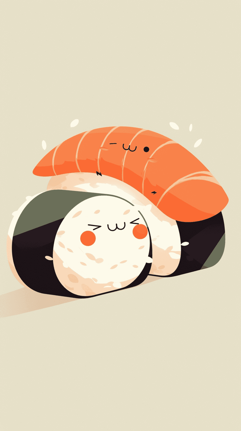Sushi Mono original repeating artwork