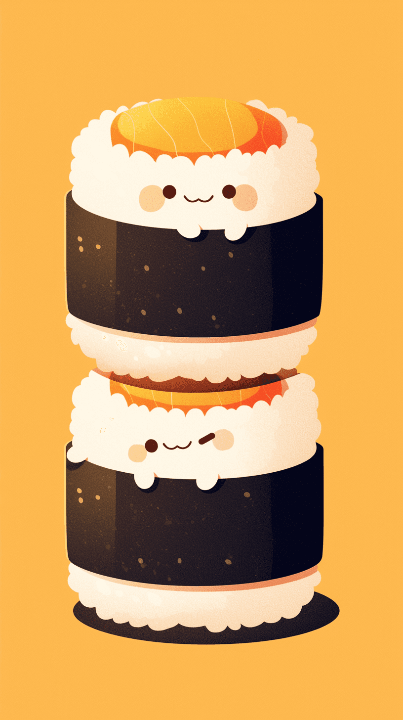Sushi Echo original repeating artwork