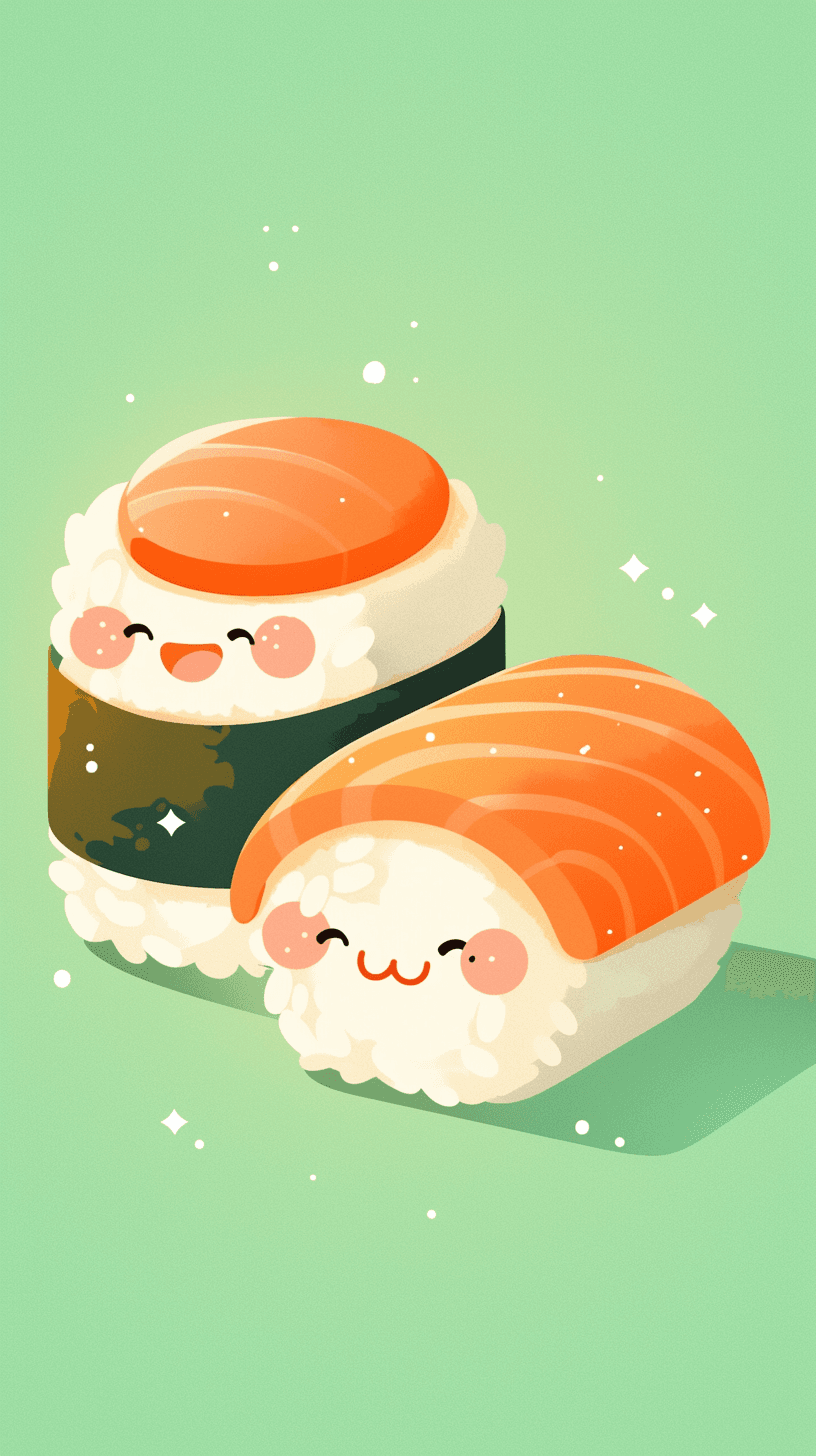 Sushi Rush original repeating artwork
