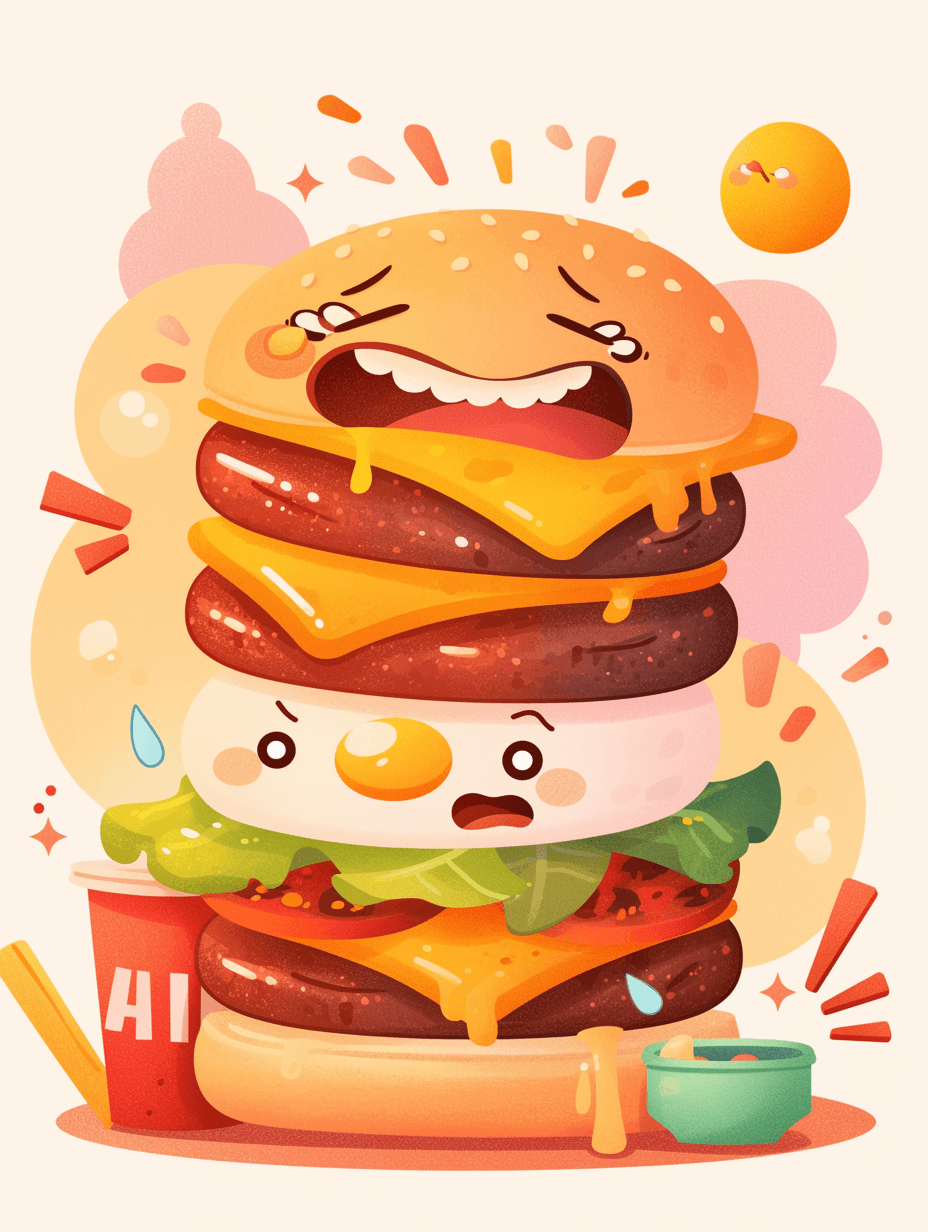 Sandwich Team original repeating artwork