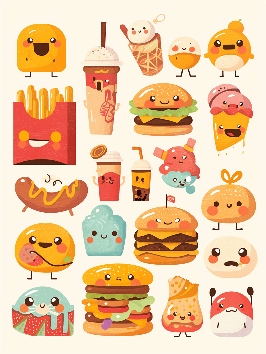 Sandwich Crew original repeating artwork