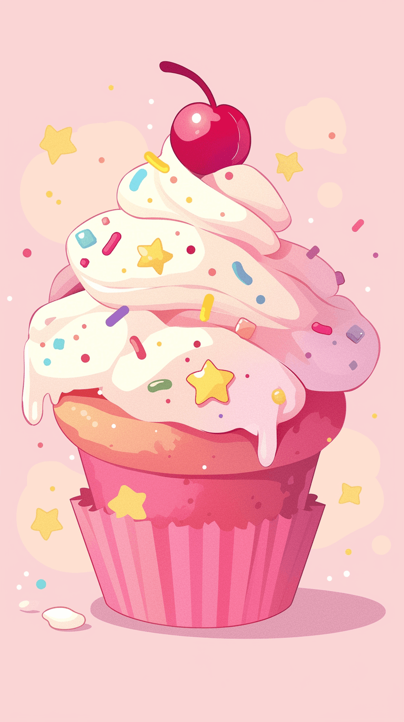 Cake Sunrise original repeating artwork