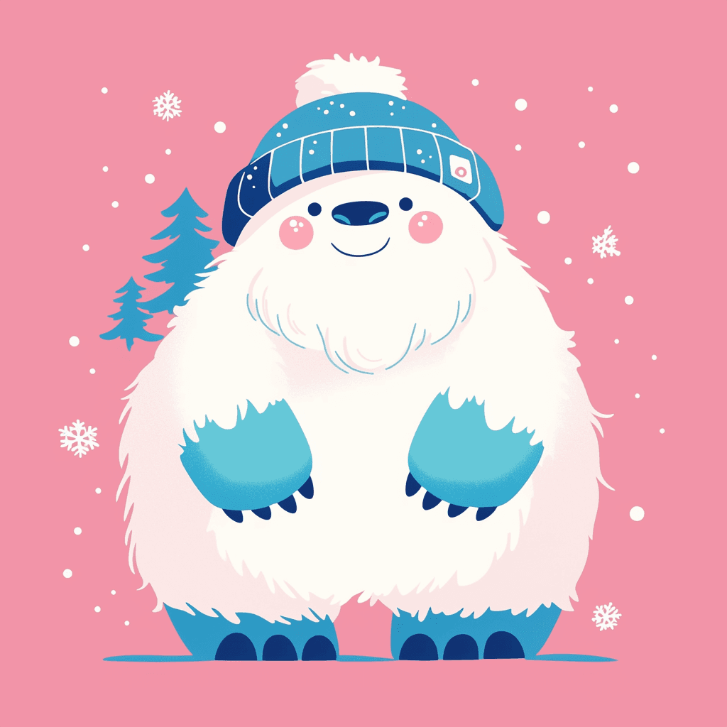 Snowman Pals original repeating artwork
