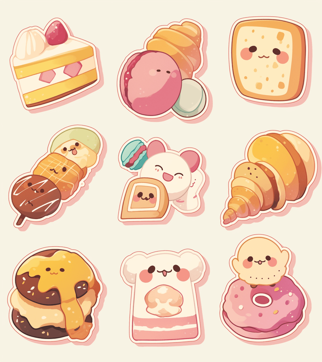 Cake Morning original repeating artwork