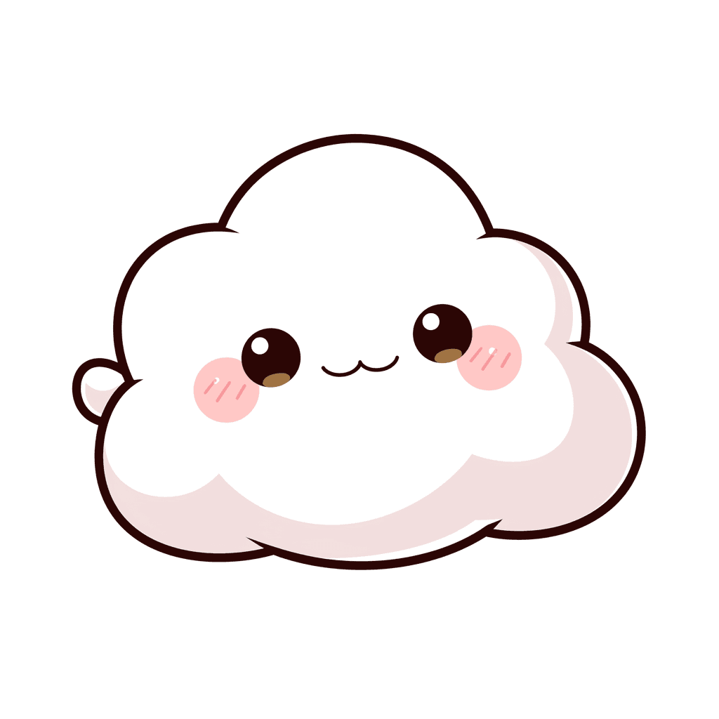Cartoon Cloud Party original repeating artwork