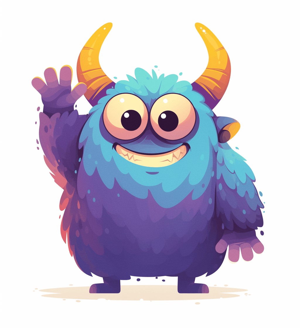 Monster Flare original repeating artwork