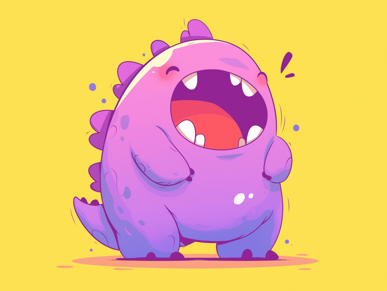 Monster Party original repeating artwork