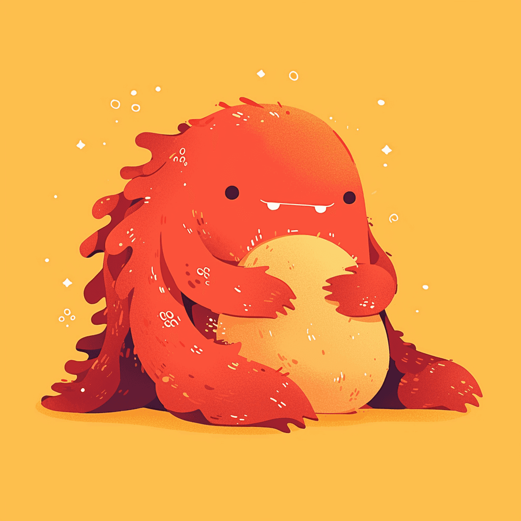 Monster Burst original repeating artwork