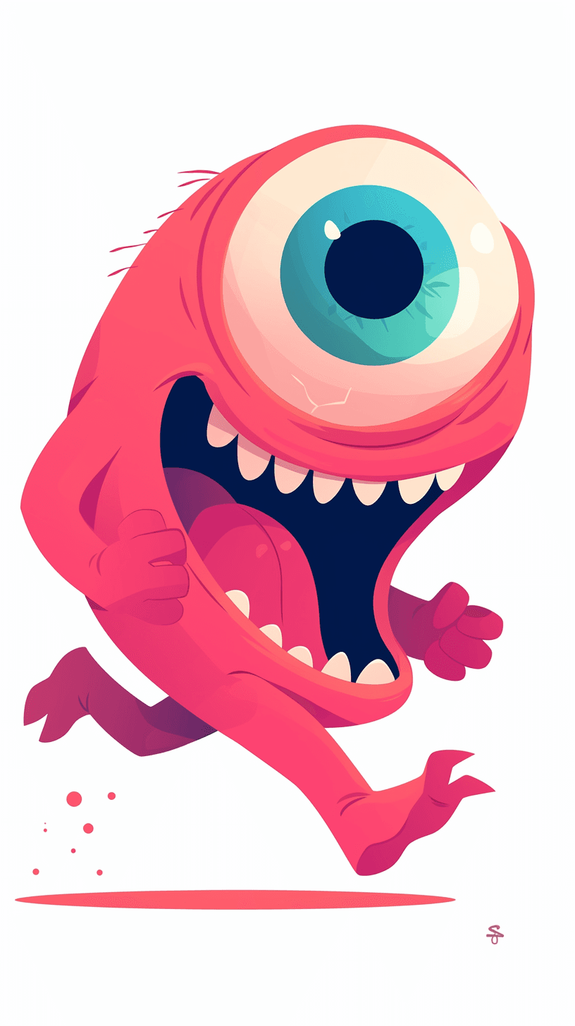 Fun Monster Subway original repeating artwork