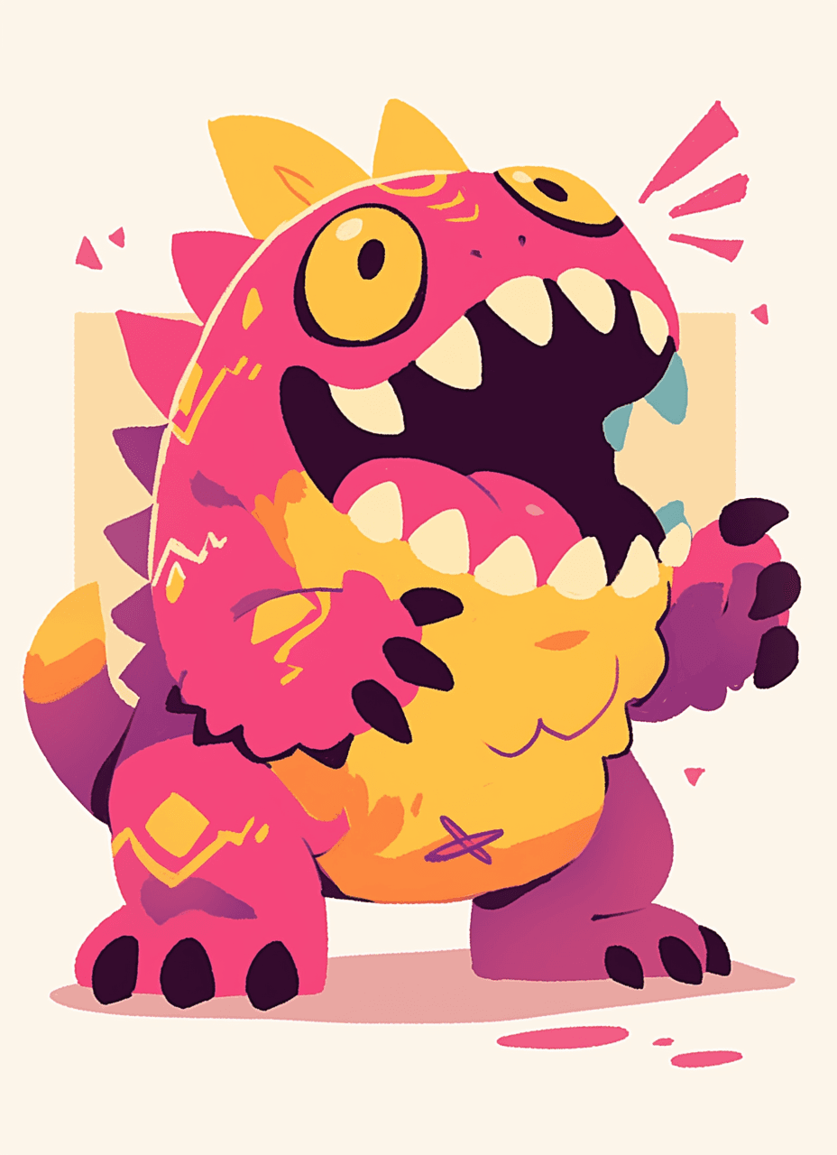 Fun Monster Edition original repeating artwork