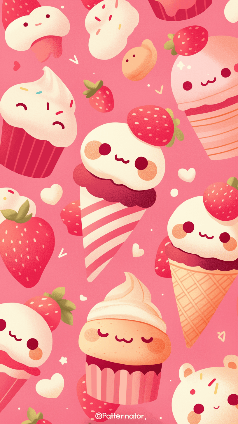 Ice Cream Ivory original repeating artwork